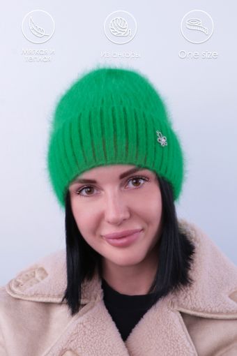 Шапка женская Ангора GL698 (Зеленый) - Модно-Трикотаж