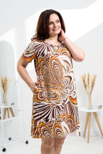 Платье 203 женское (Оранжевый) - Модно-Трикотаж
