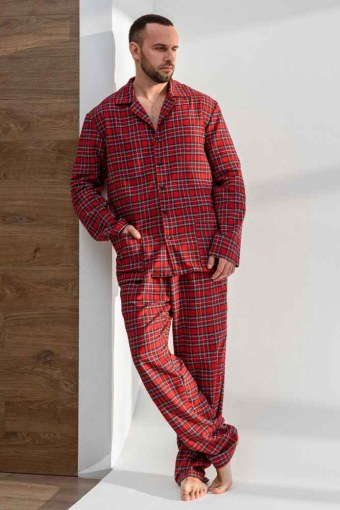 Пижама мужская 4Н "Добрый вечер" (Бордо) - Модно-Трикотаж