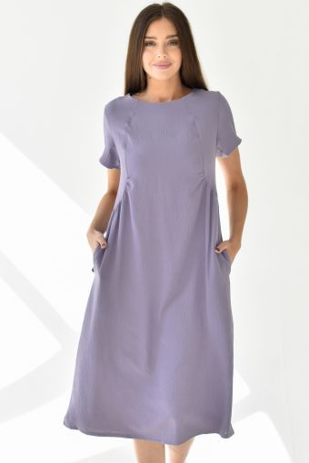 Платье Мира (Фиолетовый) - Модно-Трикотаж
