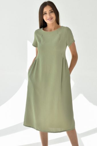 Платье Мира (Зеленый) - Модно-Трикотаж
