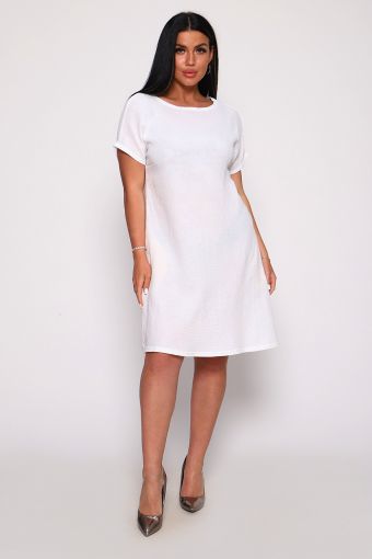 Платье 82028 (Белый) - Модно-Трикотаж