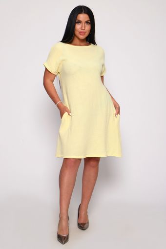 Платье 82028 (Светло-желтый) - Модно-Трикотаж