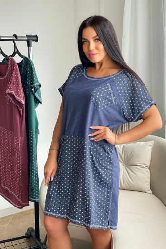 Платье 9052 0 (Синий) - Модно-Трикотаж
