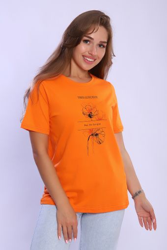 Футболка 59171 (Оранжевый) - Модно-Трикотаж