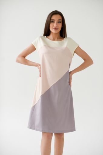 Платье Милли (Молочный) - Модно-Трикотаж
