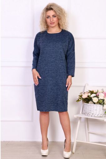 Платье женское 51096 (Синий) - Модно-Трикотаж