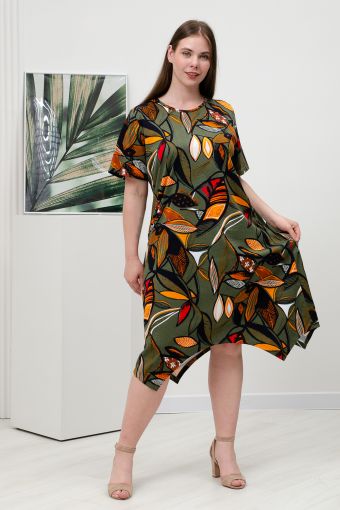 Платье 11869 (Зеленый) - Модно-Трикотаж
