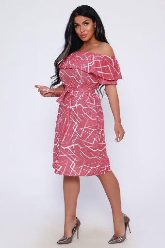 Платье 71075 (Малиновый) - Модно-Трикотаж