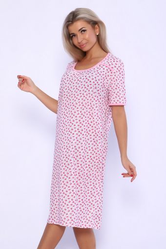 Сорочка женская 51089 (Розовый) - Модно-Трикотаж