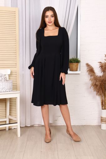 Платье П178н (Черный) - Модно-Трикотаж
