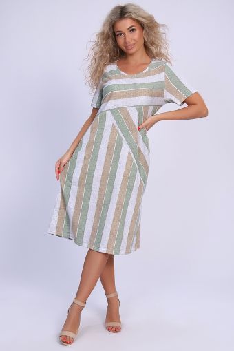 Платье 59161 (Зеленый) - Модно-Трикотаж