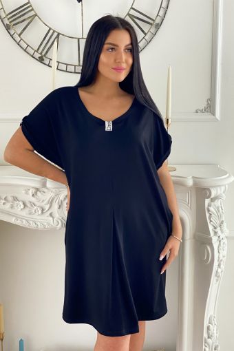 Платье 9064 (Черный) - Модно-Трикотаж