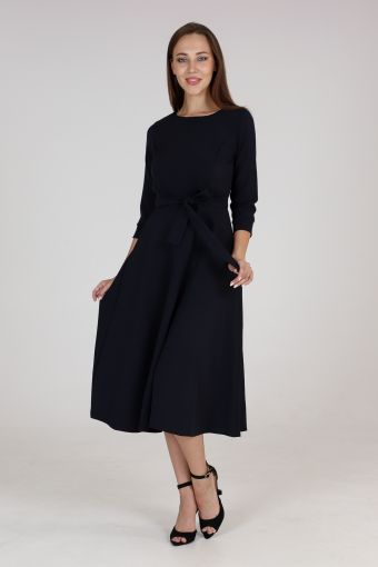 Платье 20653 (Темно-синий) - Модно-Трикотаж
