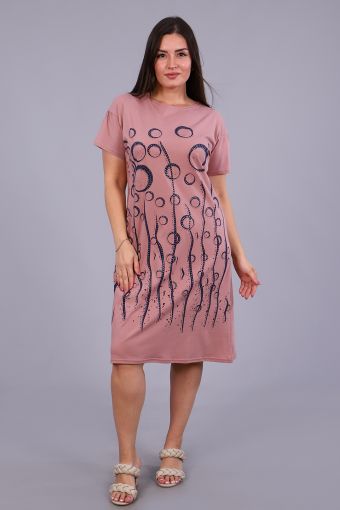 Платье 24887 (Сухая роза) - Модно-Трикотаж