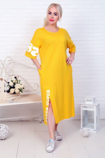 Платье 32005 (Желтый) - Модно-Трикотаж