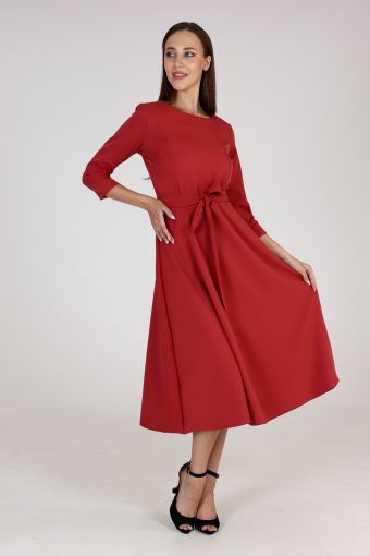 Платье 20653 (Коралловый) - Модно-Трикотаж