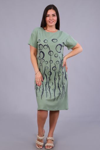 Платье 24887 (Светло-зеленый) - Модно-Трикотаж