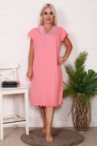 Сорочка 42005 (Розовый) - Модно-Трикотаж