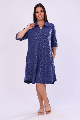 Платье 52193 (Синий) - Модно-Трикотаж