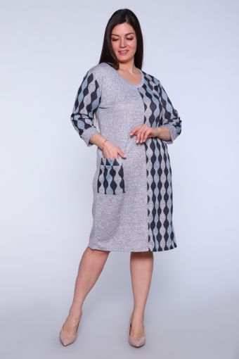 Платье Богема (Серый) - Модно-Трикотаж