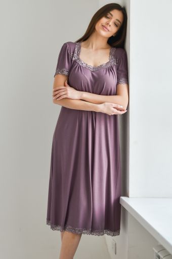 Сорочка Анастасия (Сиреневый) - Модно-Трикотаж