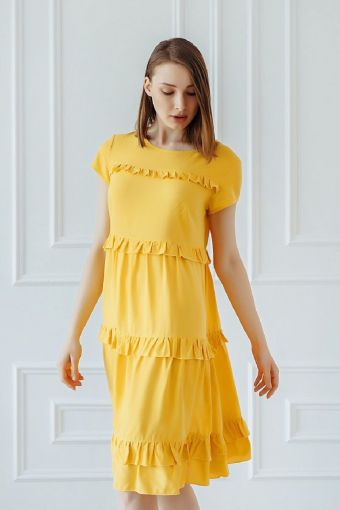 Платье Лили (Желтый) (Фото 2)