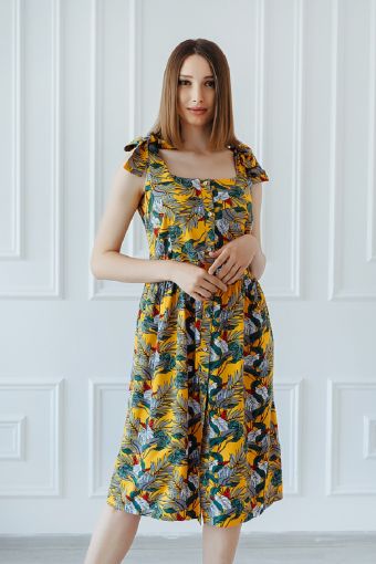 Платье Ямайка (Желтый) - Модно-Трикотаж