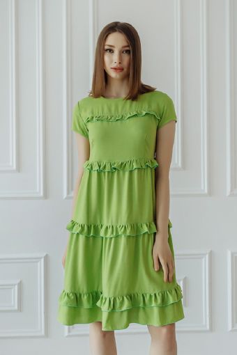 Платье Лили (Зеленый) - Модно-Трикотаж