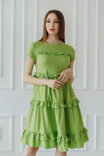 Платье Лили (Зеленый) (Фото 2)