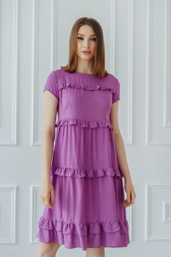 Платье Лили (Сиреневый) - Модно-Трикотаж