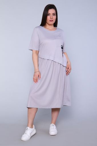 Платье 31734 (Серый) - Модно-Трикотаж