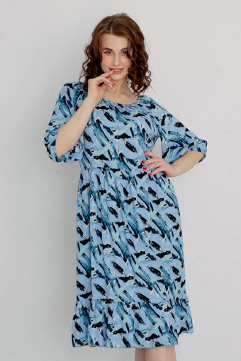 Платье Ассоль (Голубой) - Модно-Трикотаж