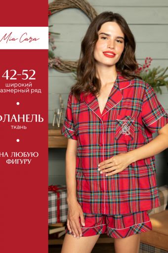 Пижама Mia Cara AW20WW318 Saint-Moritz (Красный) - Модно-Трикотаж