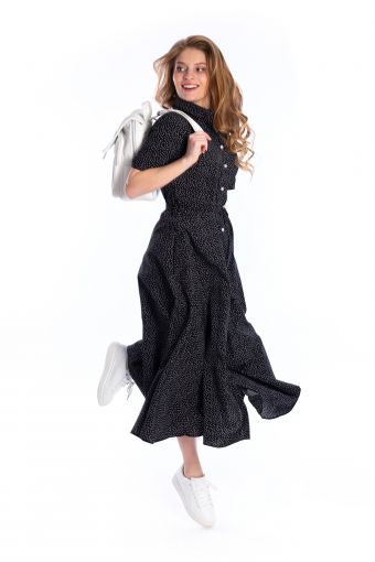 Платье 22259 (Черный) - Модно-Трикотаж