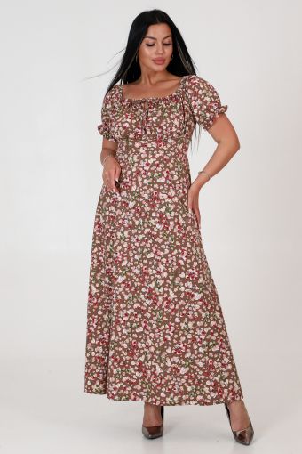 Платье 24766 (Коричневый) - Модно-Трикотаж