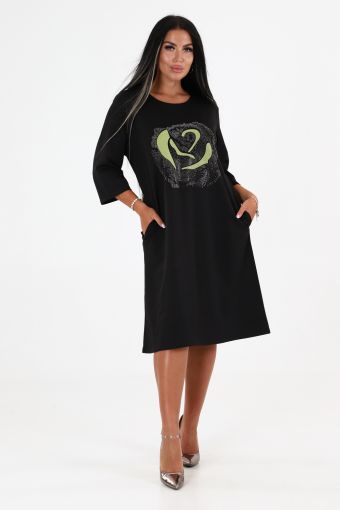 Платье 31760 (Зеленый) - Модно-Трикотаж