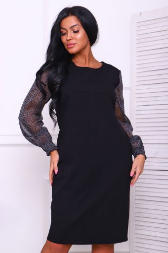 Платье 24640 (Черный) - Модно-Трикотаж