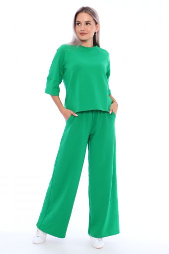Костюм с брюками Изумруд 31ф (Зеленый) - Модно-Трикотаж