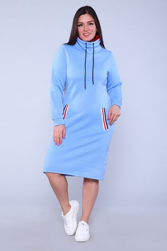 Платье 52231 (Голубой) - Модно-Трикотаж