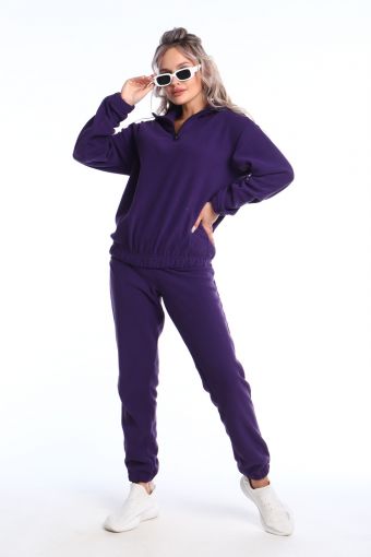 Костюм с брюками Лазурит 21фл (Фиолетовый) - Модно-Трикотаж