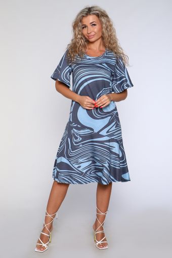 Платье 59145 (Синий) - Модно-Трикотаж