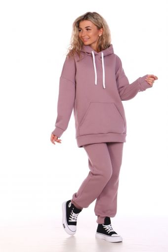 Костюм с брюками Зима 8ф (Фиолетовый) - Модно-Трикотаж