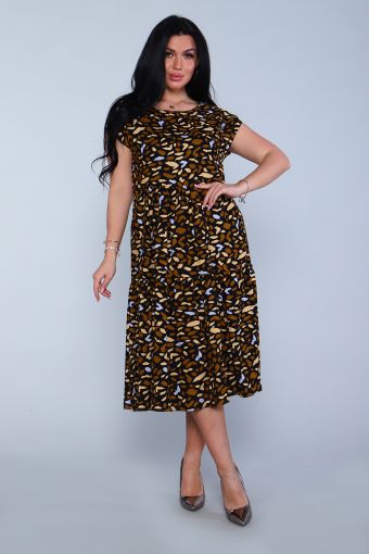 Платье 56513 (Желтый) - Модно-Трикотаж