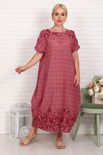 Платье 52180 (Розовый) - Модно-Трикотаж