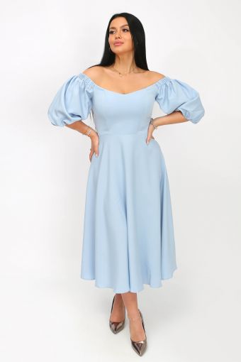 Платье 22251 (Голубой) - Модно-Трикотаж