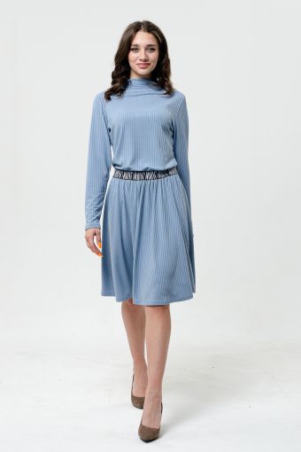 Платье 38551 (Голубой) - Модно-Трикотаж