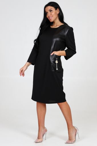 Женское платье 31794 (Черный) - Модно-Трикотаж