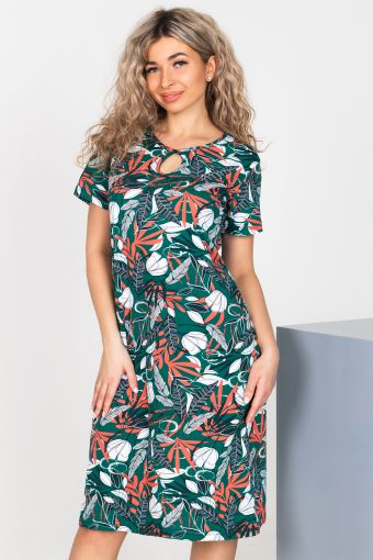 Платье 45604 (Зеленый) - Модно-Трикотаж