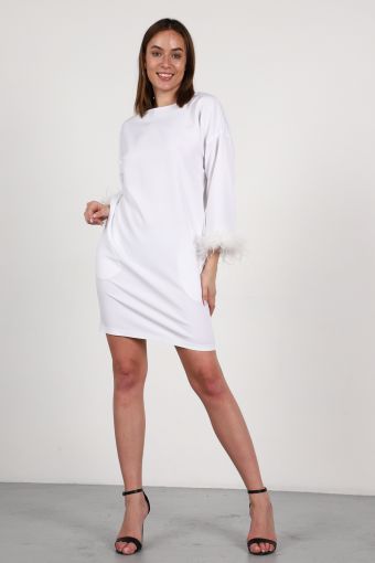 Платье П239п (Белый) - Модно-Трикотаж